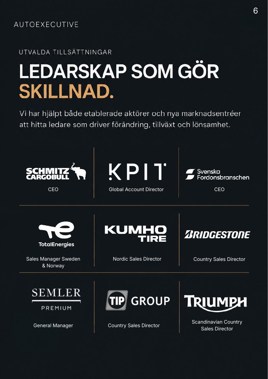 Utvalda tillsättningar – ledarskap som gör skillnad